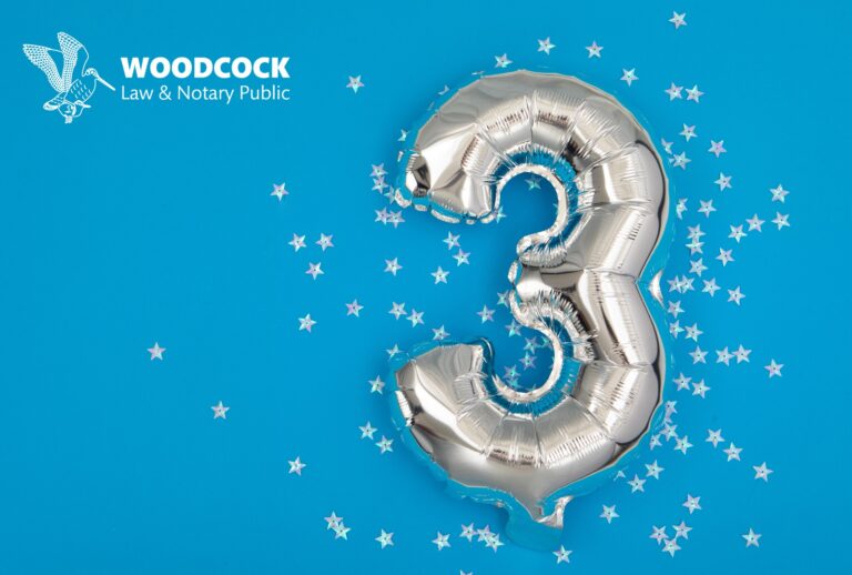 Woodcock Law and Notary Public celebrates its third birthday