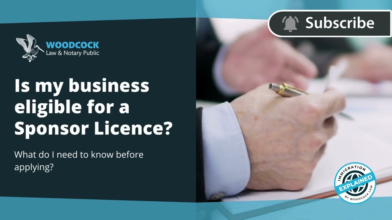 Sponsor Licences - Is my business eligible? Video