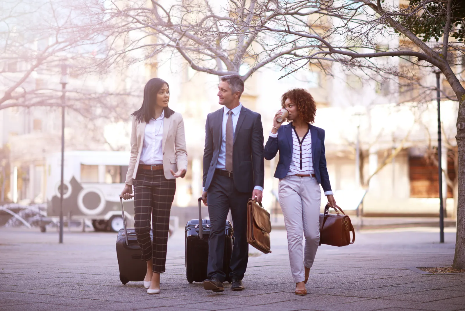 Group of people in the UK doing business on a UK Visitor Visa.