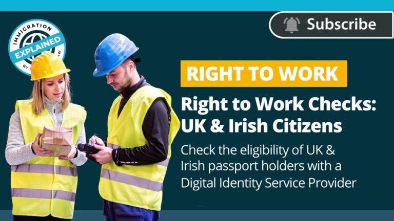Right to Work Checks Video