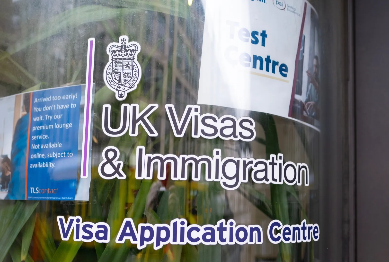 Visa application centre.